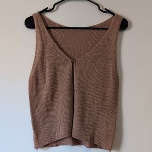 Women’s Sleeveless Knit Tank Top - Taupe
